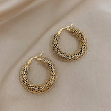 Twisted Knot 18K Gold Earrings