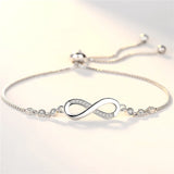 Crystal Infinity 925S Silver Bracelet