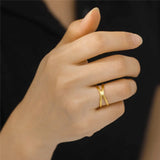 Skyrim Cross 18K Gold Ring