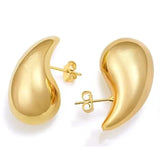 Teardrop Earrings 18K Gold & 925S Silver