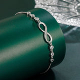 Crystal Infinity 925S Silver Bracelet