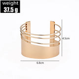 Oval Dome 18K Gold Bracelet