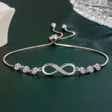 Crystal Infinity 925S Silver Bracelet