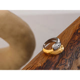 Twist Snake Dome 18K Gold Ring