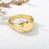 Heart Shaped Ring 18k Gold & 925S Silver