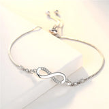 Crystal Infinity 925S Silver Bracelet