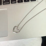 Heart Symbol 925S Silver Necklace