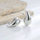 Teardrop Earrings 18K Gold & 925S Silver