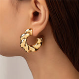 Twisted Hoops 18K Gold Earrings